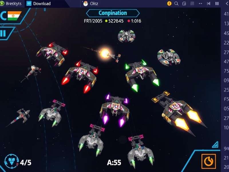Orbital Assault Legend gameplay screenshot showing space combat